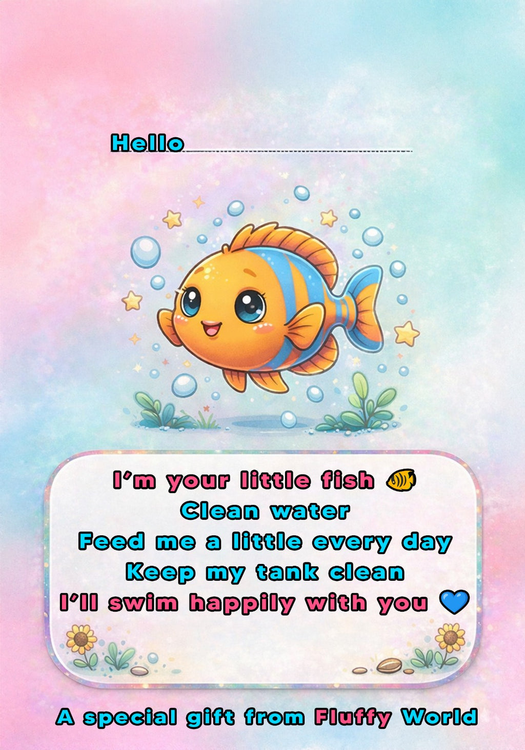 Golden Fish Kit 🐟 – Calm & Beautiful Pet