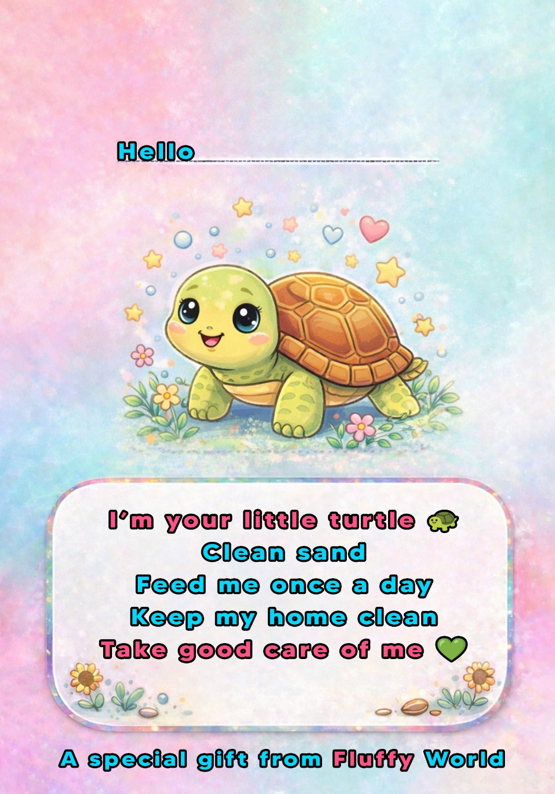Turtle Starter Kit 🐢 – Calm & Easy Pet